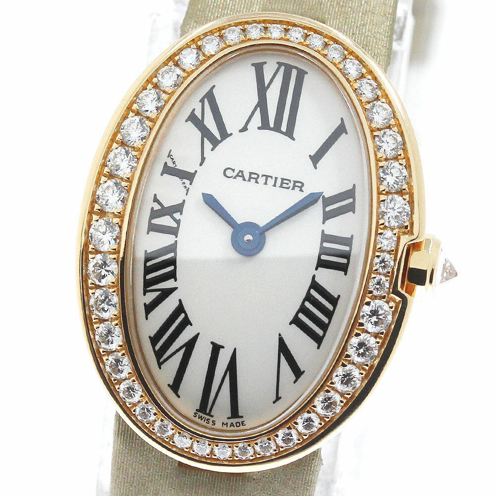 カルティエ CARTIER WB520028 ミニベニュワール K18PG ダイヤベゼル クォーツ レディース _759519【中古】