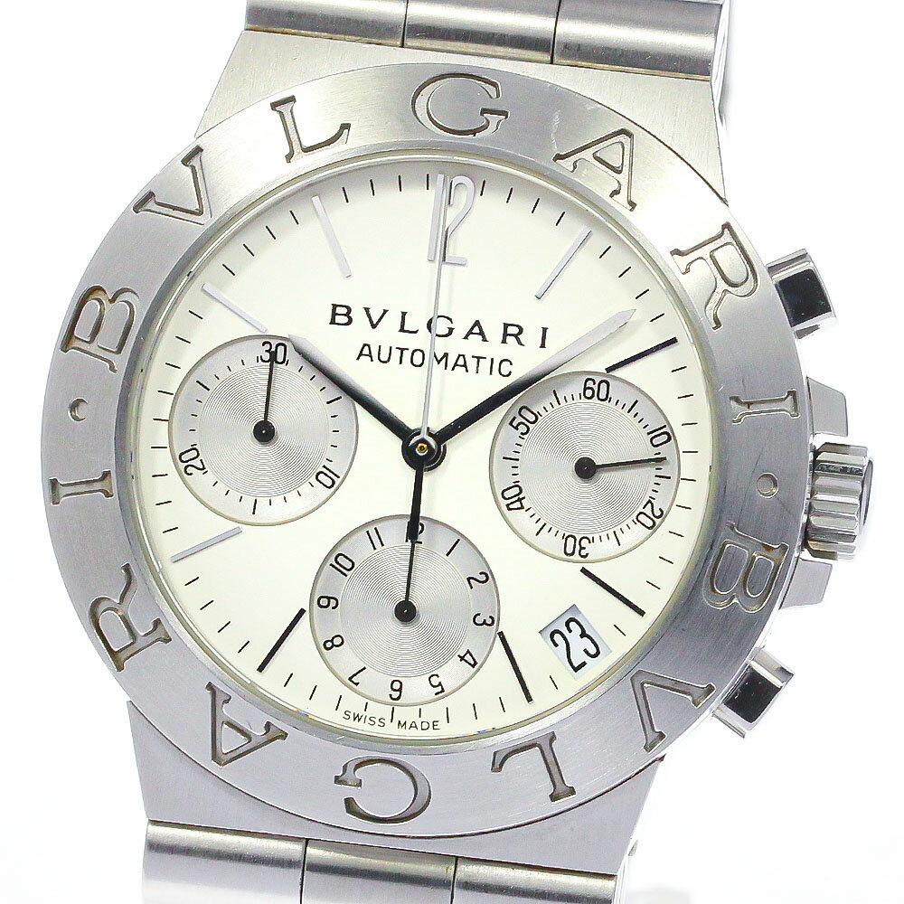 ベルトジャンク ブルガリ BVLGARI CH35S ディアゴノ スポーツ クロノグラフ 自動巻き メンズ _767099【中古】