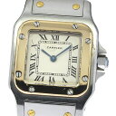 カルティエ CARTIER W20012C4 サントスガルベ SM K18YGコンビ クォーツ レデ ...