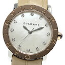 ブルガリ BVLGARI BBLP33SG ブルガリブルガリ 12Pダイヤ PGベゼル 自動巻き ボーイズ 内箱・保証書付き_769971【中古】