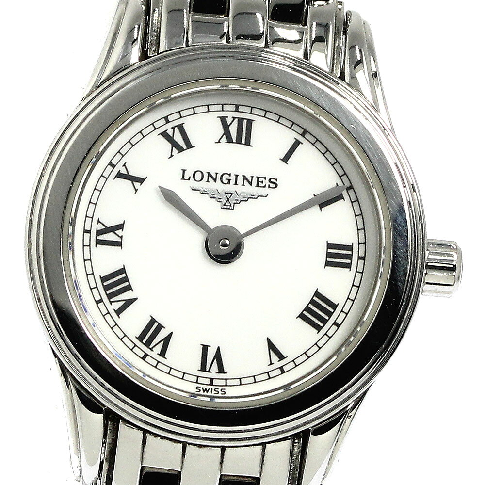 ロンジン LONGINES L4.215.4 フラッグシップ ラウンド クォーツ レディース 良品 _763972【中古】