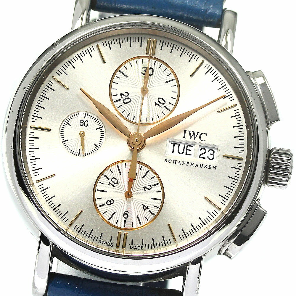 IWC SCHAFFHAUSEN IW378302 ポートフィノ クロノグラフ デイデイト 自動巻き ...