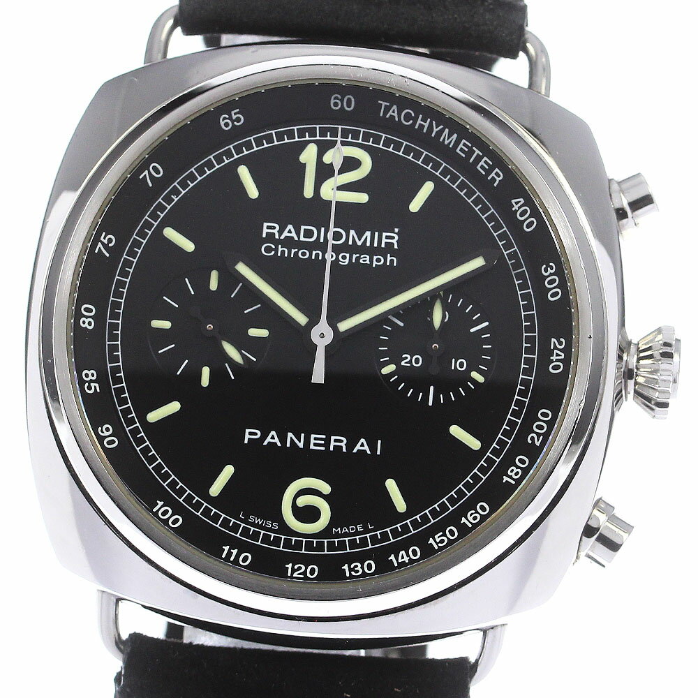 パネライ PANERAI PAM00288 ラジオミール クロノグラフ 自動巻き メンズ 箱・保証書 ...