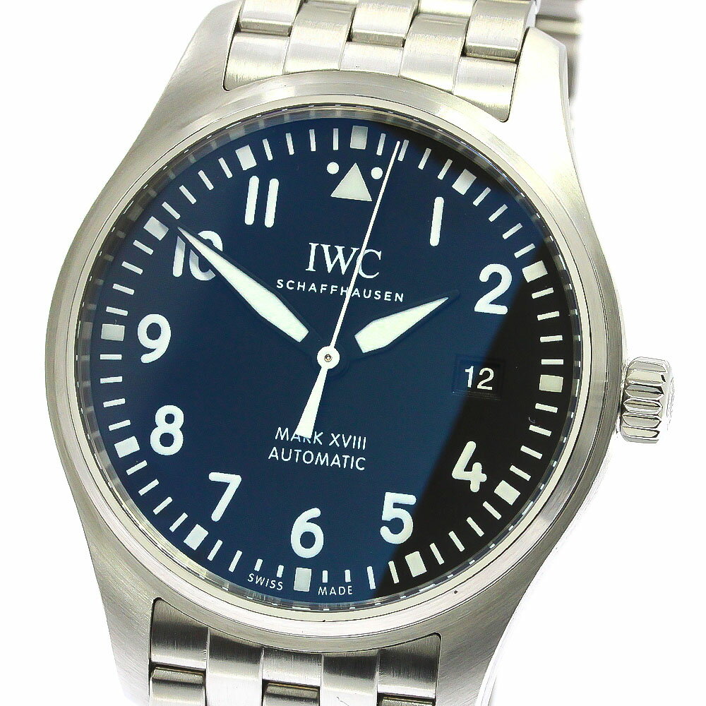 IWC IWC SCHAFFHAUSEN IW327011 パイロットウォッチ マークXVIII デイト 自動巻き メンズ 美品 保証書付き_773438【中古】