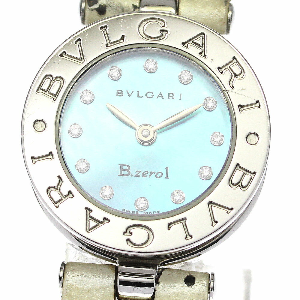 楽天CLOSERブルガリ BVLGARI BZ22S B-zero1 12Pダイヤ クォーツ レディース 箱・保証書付き_771688【ev10】【中古】