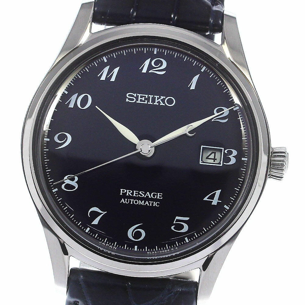 セイコー SEIKO SARA019/6L35-00B0 プレザージュ 6Lシリーズ 琺瑯ダイアル 自動巻き メンズ 未使用品 箱付き_773214【ev10】【中古】