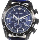 ヴェルサーチ VERSACE VEDB00418 V-RAY クロノグラフ クォーツ メンズ 美品 箱付き_774629【中古】