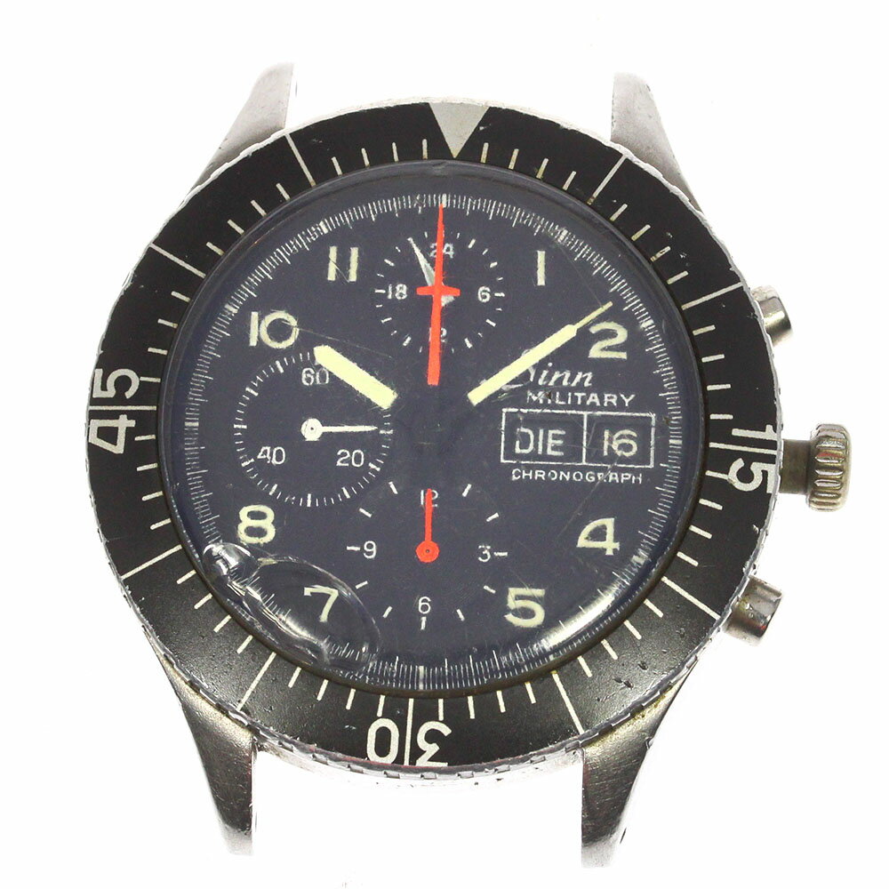 訳あり ジン Sinn ミリタリー クロノグラフ デイデイト 自動巻き メンズ _770221【中古】