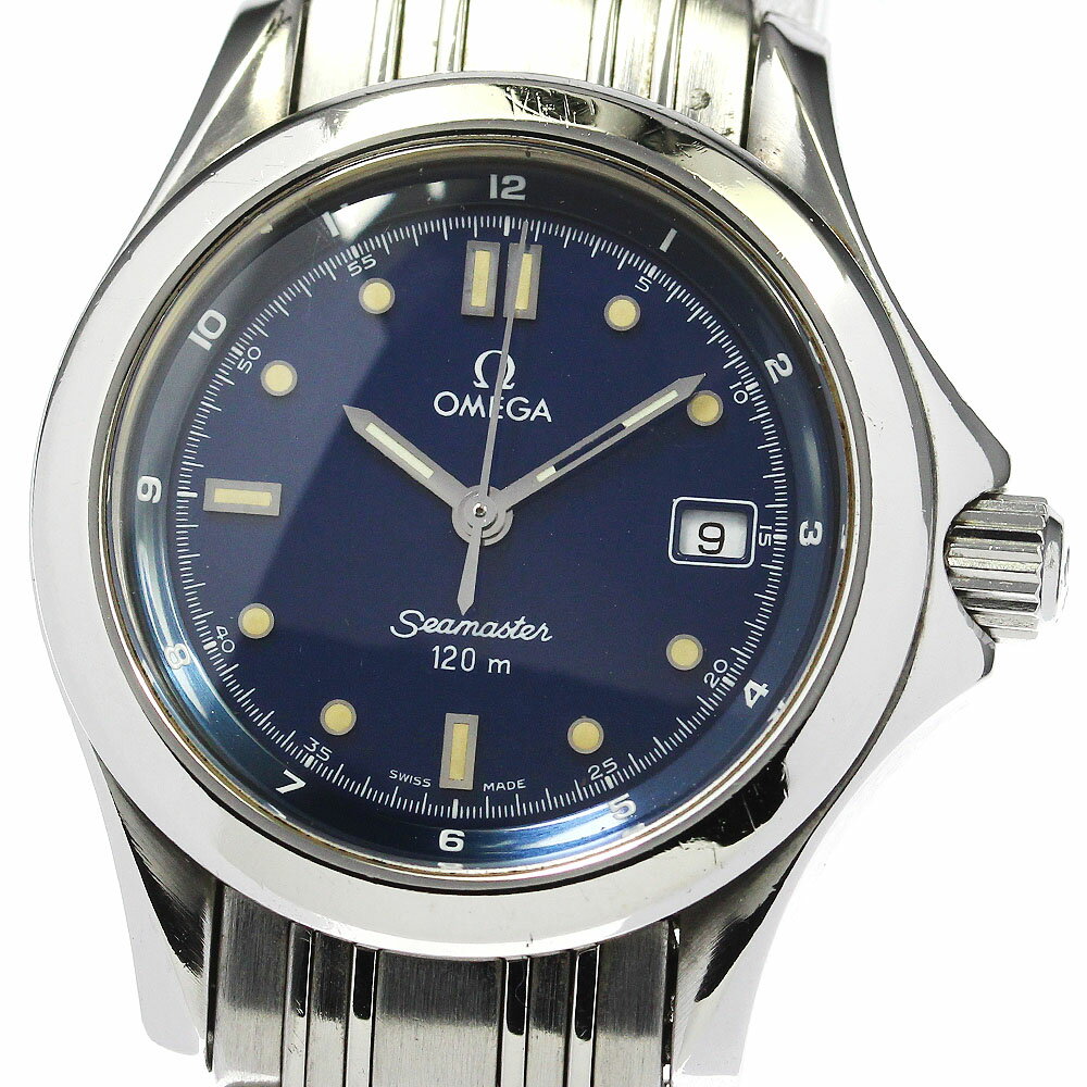 オメガ OMEGA 2571.80 シーマスター120 デイト クォーツ レディース _771649【ev10】【中古】