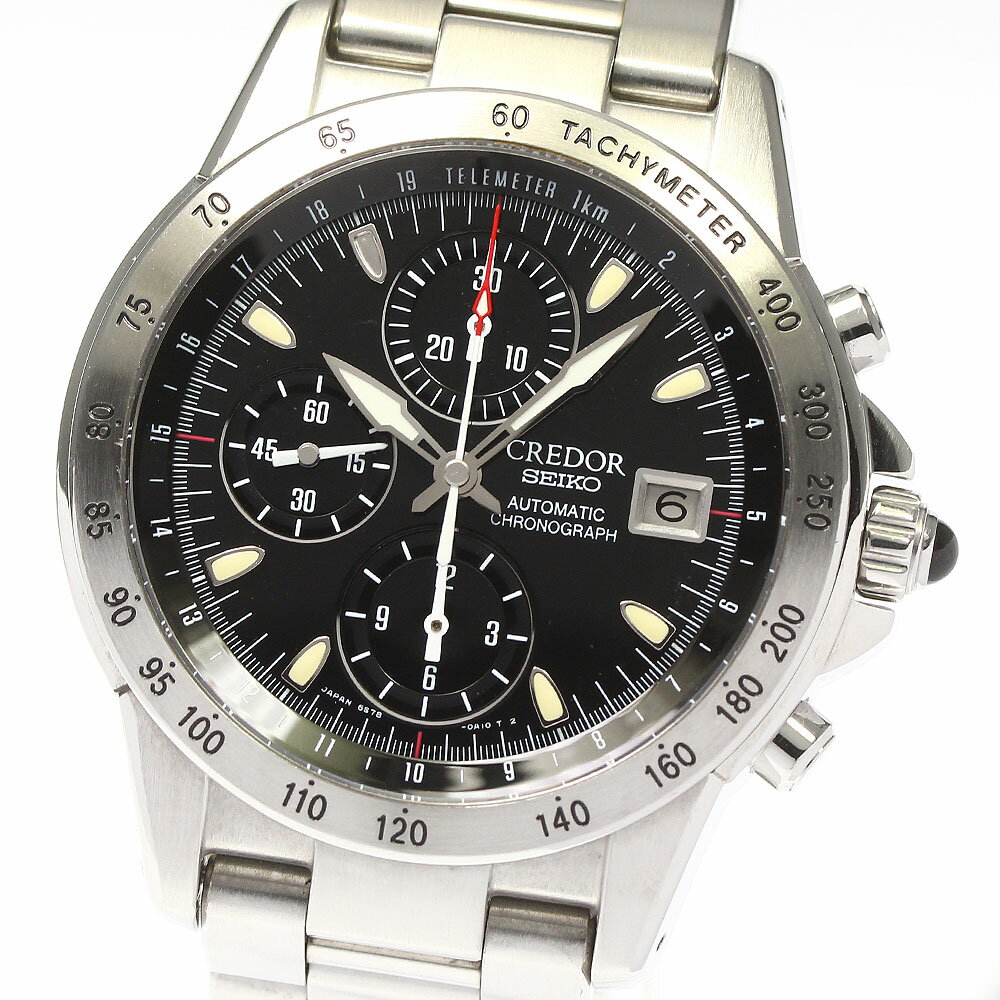 セイコー SEIKO GCBP997/6S78-0A10 クレドール フェニックス クロノグラフ デイト 自動巻き メンズ _771243【中古】