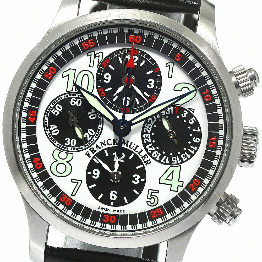 フランクミュラー FRANCK MULLER トランスアメリカCCMB マスターバンカー クロノグラフ 自動巻き メンズ _769645【中古】