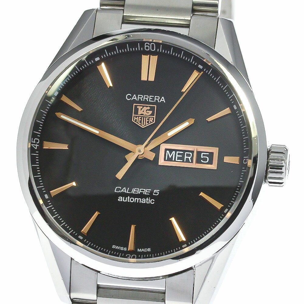 タグホイヤー TAG HEUER WAR201C-1 カレラ キャリバー5 デイデイト 自動巻き メンズ _771179【ev10】【中古】