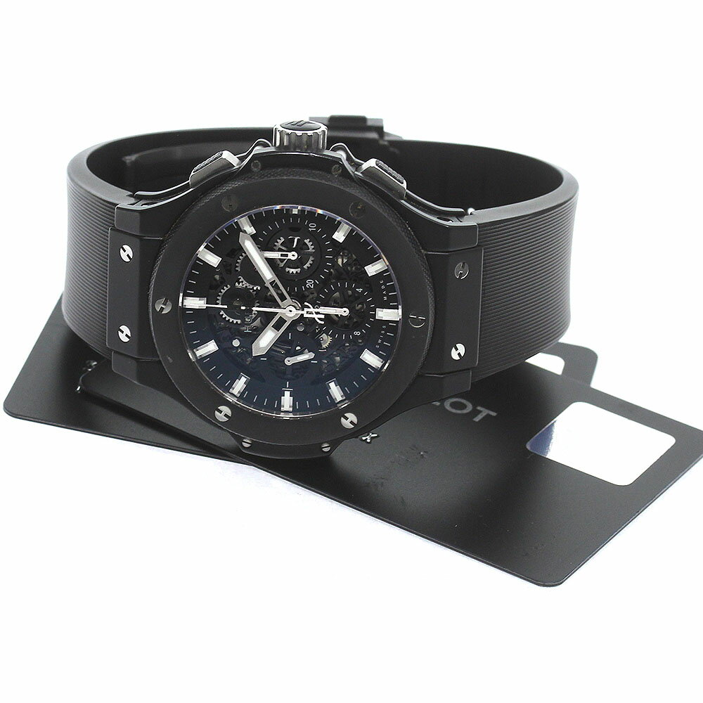 ウブロ HUBLOT 311.CI.1170.RX ビッグバン アエロバン ブラックマジック クロノグラフ 自動巻き メンズ 保証書付き_776760【中古】