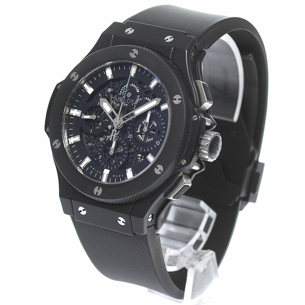 ウブロ HUBLOT 311.CI.1170.RX ビッグバン アエロバン ブラックマジック クロノグラフ 自動巻き メンズ 保証書付き_776760【中古】