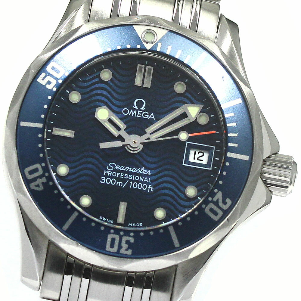 オメガ OMEGA 2583.80 シーマスター300 デイト クォーツ レディース 良品 _772876【中古】