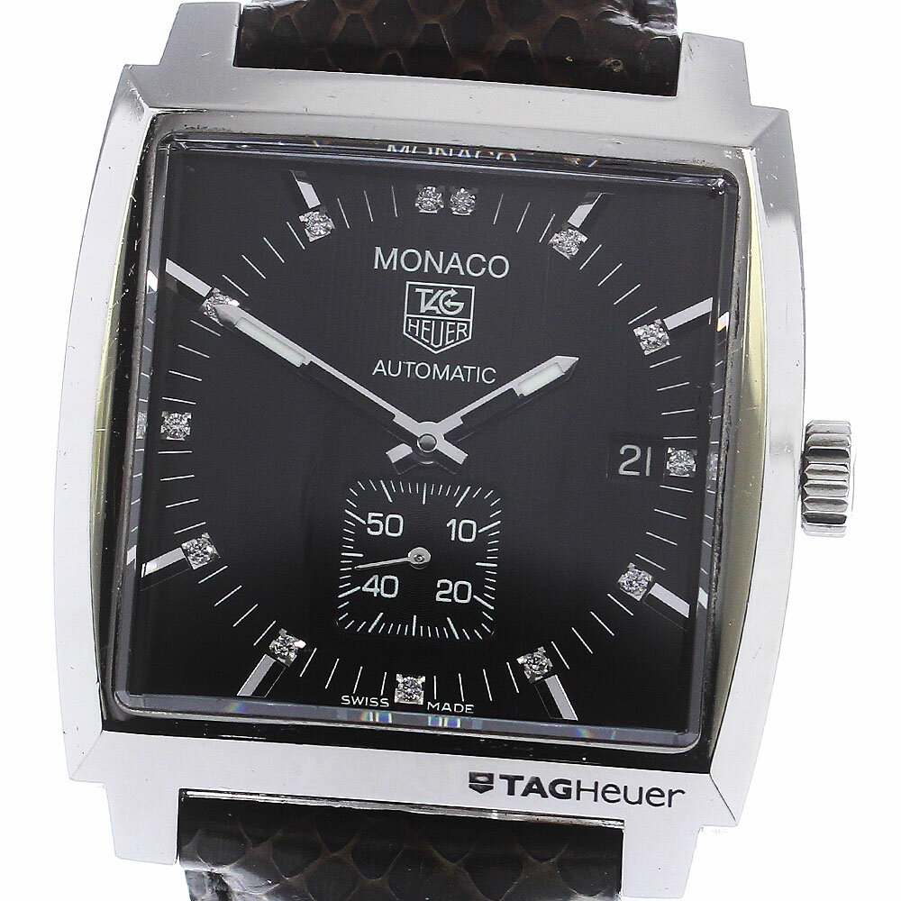 タグホイヤー TAG HEUER WW2117.FC6216 モナコ 13Pダイヤ 自動巻き メンズ ...