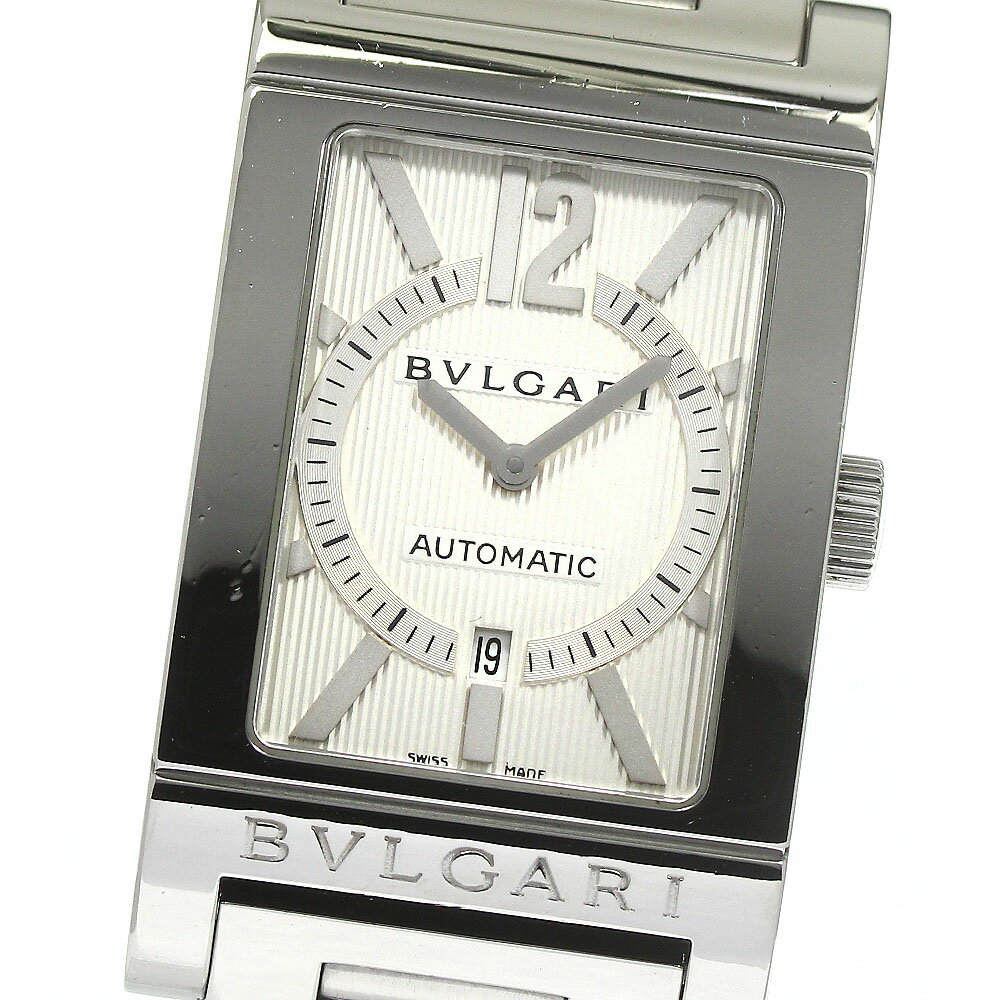 訳あり ブルガリ BVLGARI RT45S レッタンゴロ デイト 自動巻き メンズ _769331【中古】 1