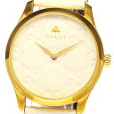 グッチ GUCCI 126.4/YA1264094 Gタイムレス クォーツ メンズ 箱・保証書付き_778694【中古】