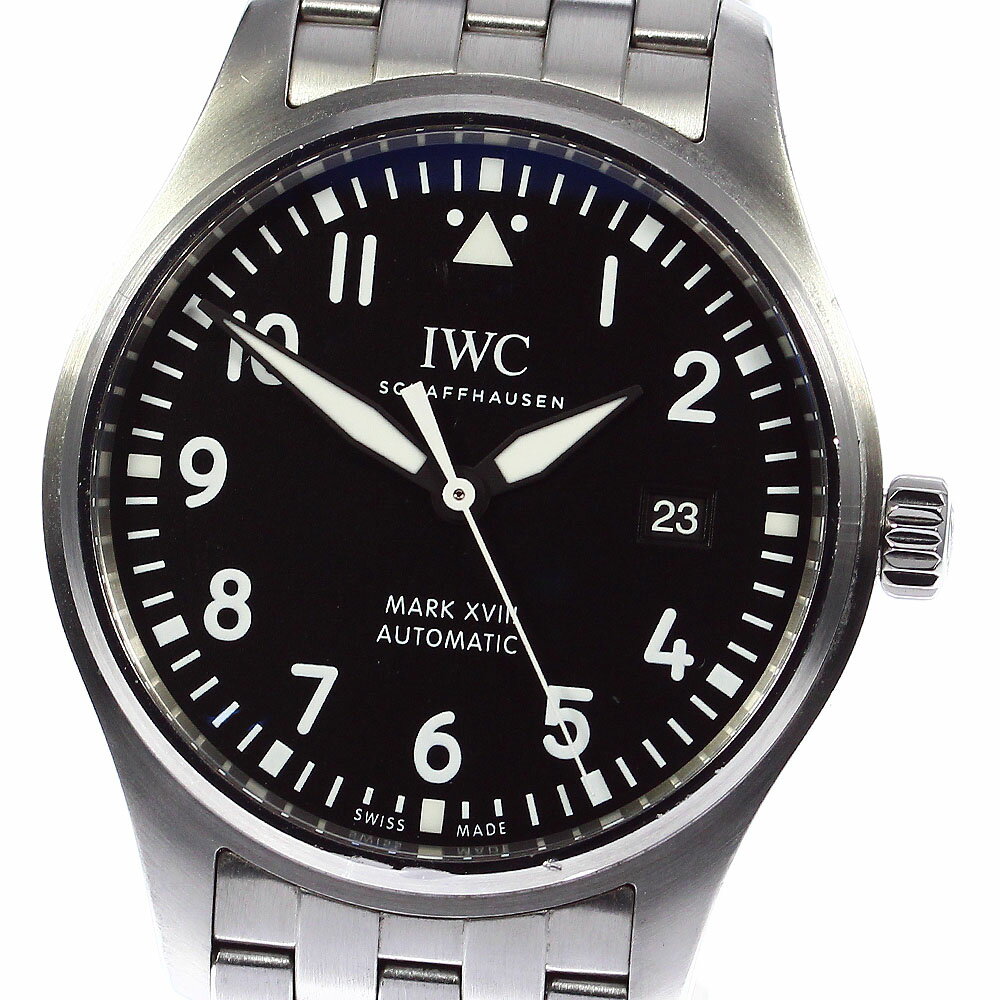 IWC IWC SCHAFFHAUSEN IW327011 パイロットウォッチ マークXVIII デイト 自動巻き メンズ 保証書付き_773170【中古】