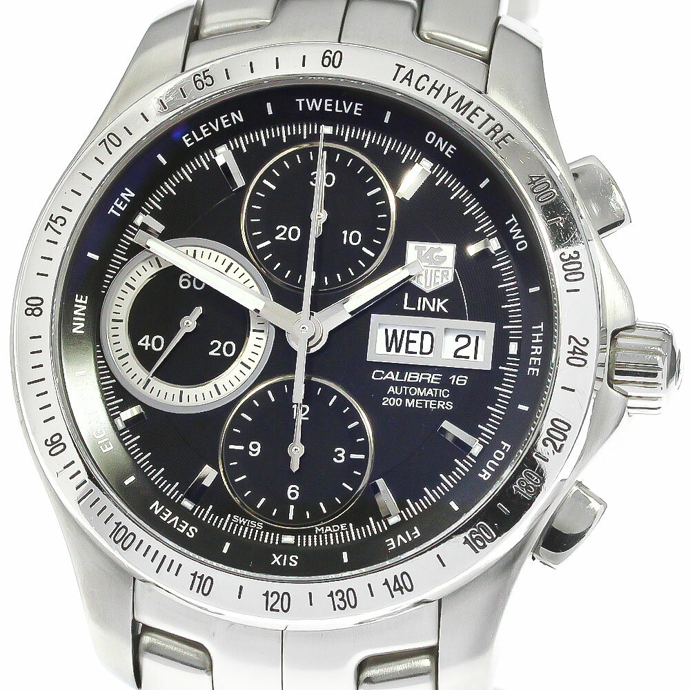 タグホイヤー TAG HEUER CJF211A.BA0594 リンク デイデイト クロノグラフ 自 ...