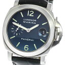 パネライ PANERAI PAM00070 ルミノールマリーナ デイト スモールセコンド 自動巻き メンズ 箱・保証書付き_779081【中古】