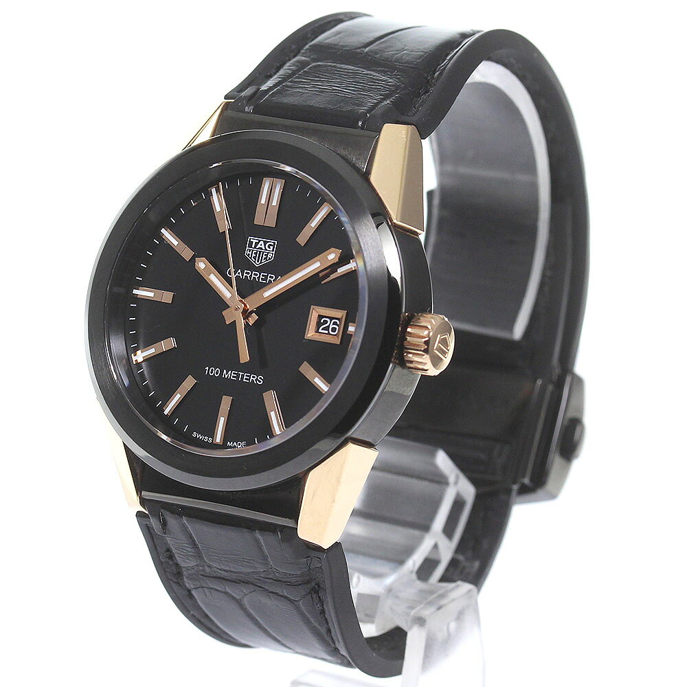タグホイヤー TAG HEUER WBG1350.FC6418 カレラ デイト クォーツ ボーイズ 保証書付き_780920【中古】