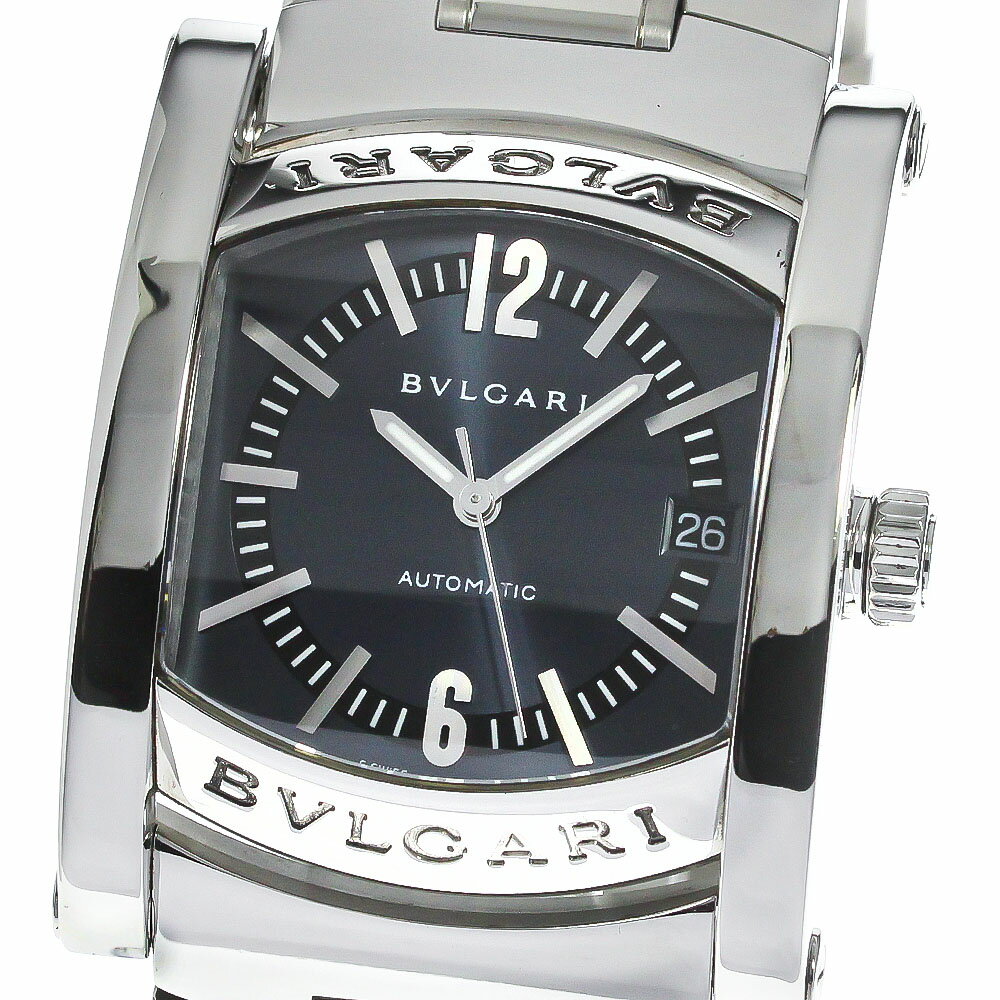 ブルガリ BVLGARI AA44S アショーマ デイト 自動巻き メンズ _778196【中古】