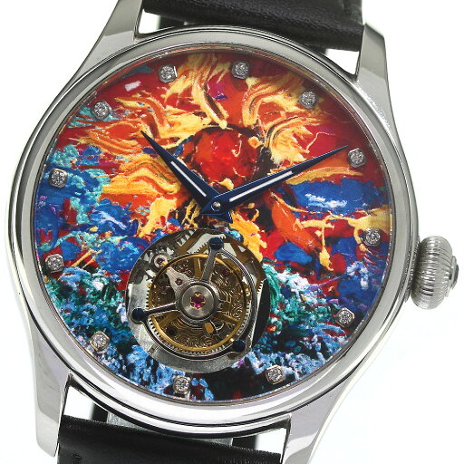 深見東州 Toshyu Fukami 太平洋のご来光 200本限定 トゥールビヨン 12P 手巻き メンズ _774650【中古】 深見東州 Toshyu Fukami 太平洋のご来光 200本限定 トゥールビヨン 12P 手巻き メンズ _774650【中古】