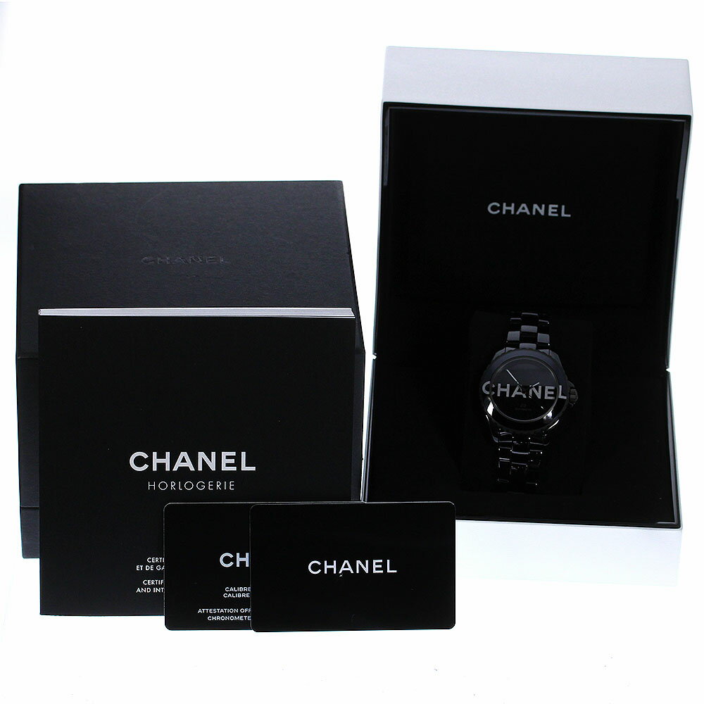 シャネル CHANEL H7418 J12 ウォンテッド ドゥ シャネル 黒セラミック 自動巻き メンズ 極美品 箱・保証書付き_778567【中古】