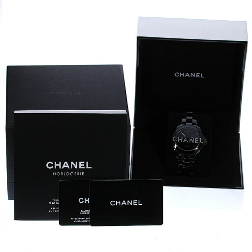 シャネル CHANEL H7418 J12 ウォンテッド ドゥ シャネル 黒セラミック 自動巻き メンズ 極美品 箱・保証書付き_778567【中古】