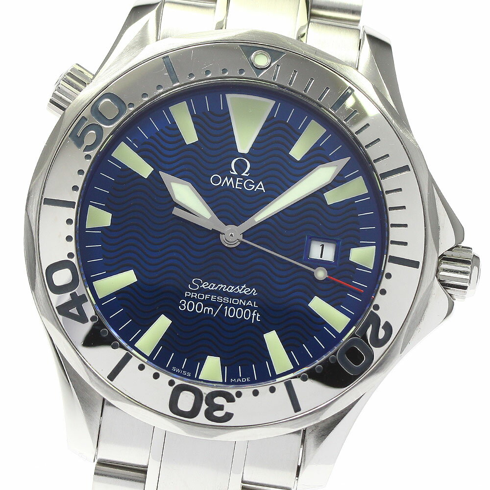 オメガ OMEGA 2265.80 シーマスター300 プロフェッショナル デイト クォーツ メンズ 良品 _776482【中古】