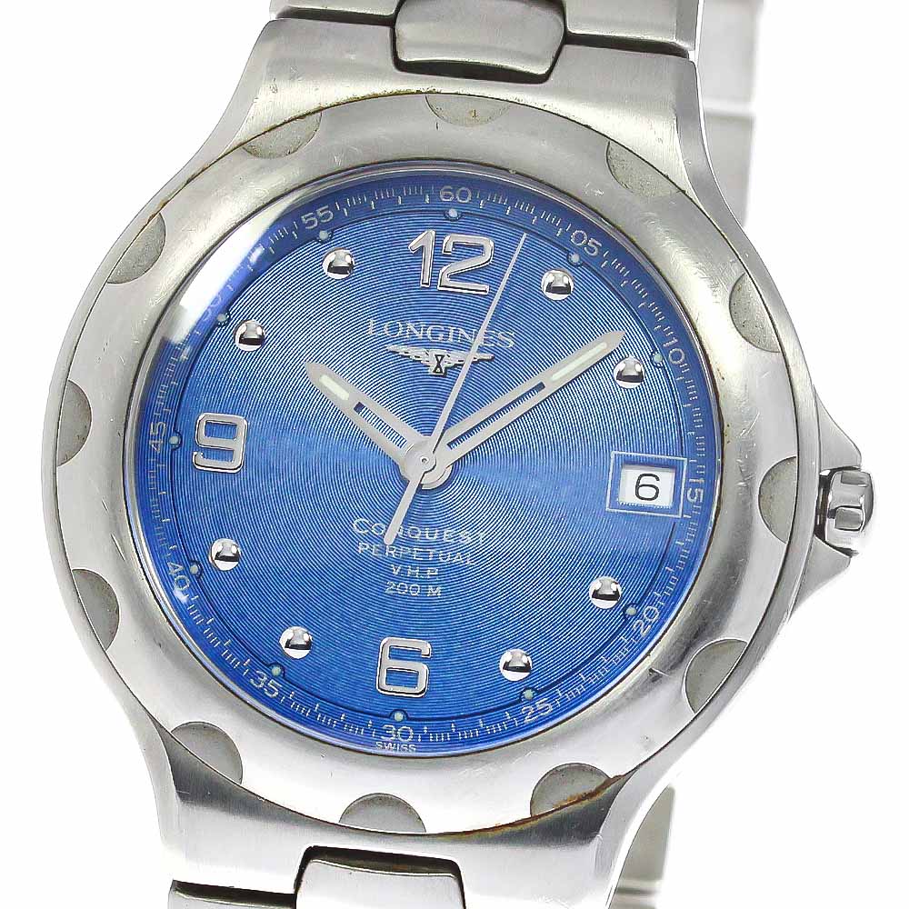ロンジン LONGINES L1.636.4 コンクエスト デイト クォーツ メンズ _778978【中古】