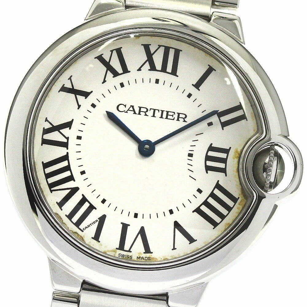 カルティエ CARTIER W69011Z4 バロンブルーMM クォーツ ボーイズ _779474【ev10】【中古】