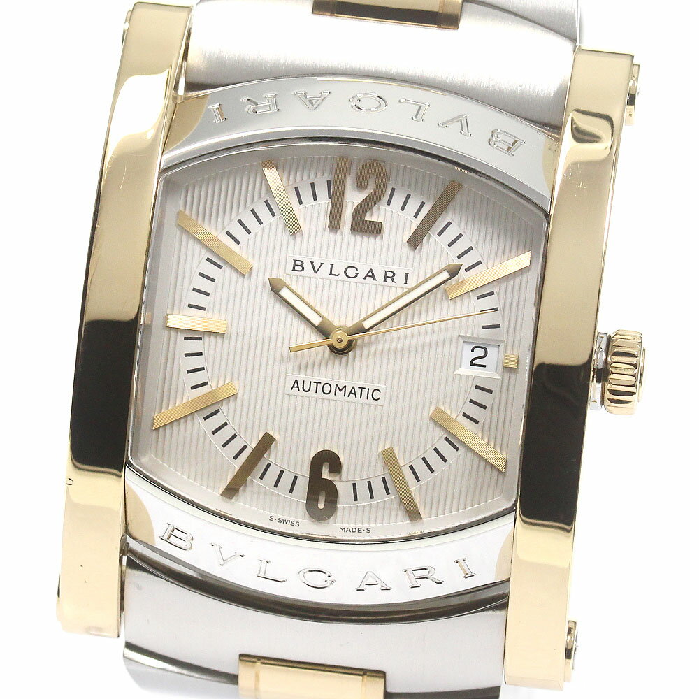 ブルガリ BVLGARI AA48SG アショーマ デイト 自動巻き メンズ 良品 内箱・保証書付き_781801【中古】