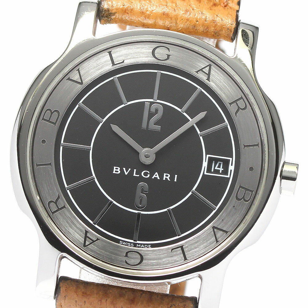 ブルガリ BVLGARI ST35S ソロテンポ デイト クォーツ メンズ _781819【中古】