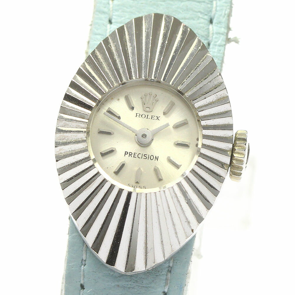 ロレックス ROLEX K18WG プレシジョン カメレオンアーモンド cal.1400 手巻き レディース _782045【中古】