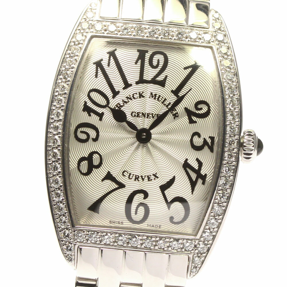 フランクミュラー FRANCK MULLER 1752QZDP トノー カーベックス ダイヤベゼル クォーツ レディース _783293【中古】