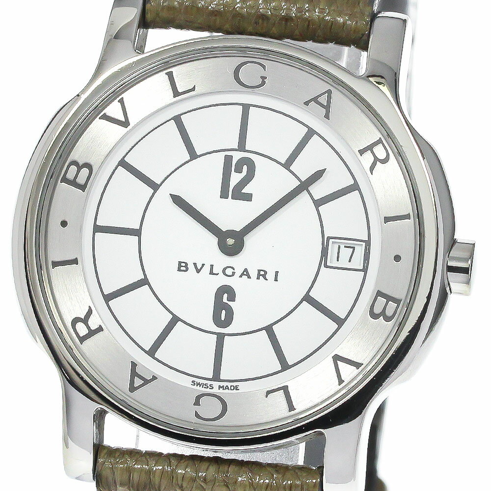 ブルガリ BVLGARI ST35S ソロテンポ デイト クォーツ メンズ _782269【中古】