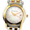 グッチ GUCCI 5500L/YA055539 デイト クォーツ レディース 箱・保証書付き_763196【中古】