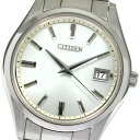 シチズン CITIZEN A060-T021417/AQ4000-51A ザ・シチズン エコドライブ デイト ソーラー メンズ 箱・保証書付き_780589【中古】