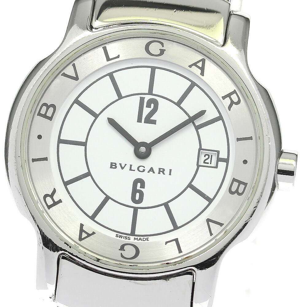 ブルガリ BVLGARI ST29S ソロテンポ デイト クォーツ レディース _783107【中古】