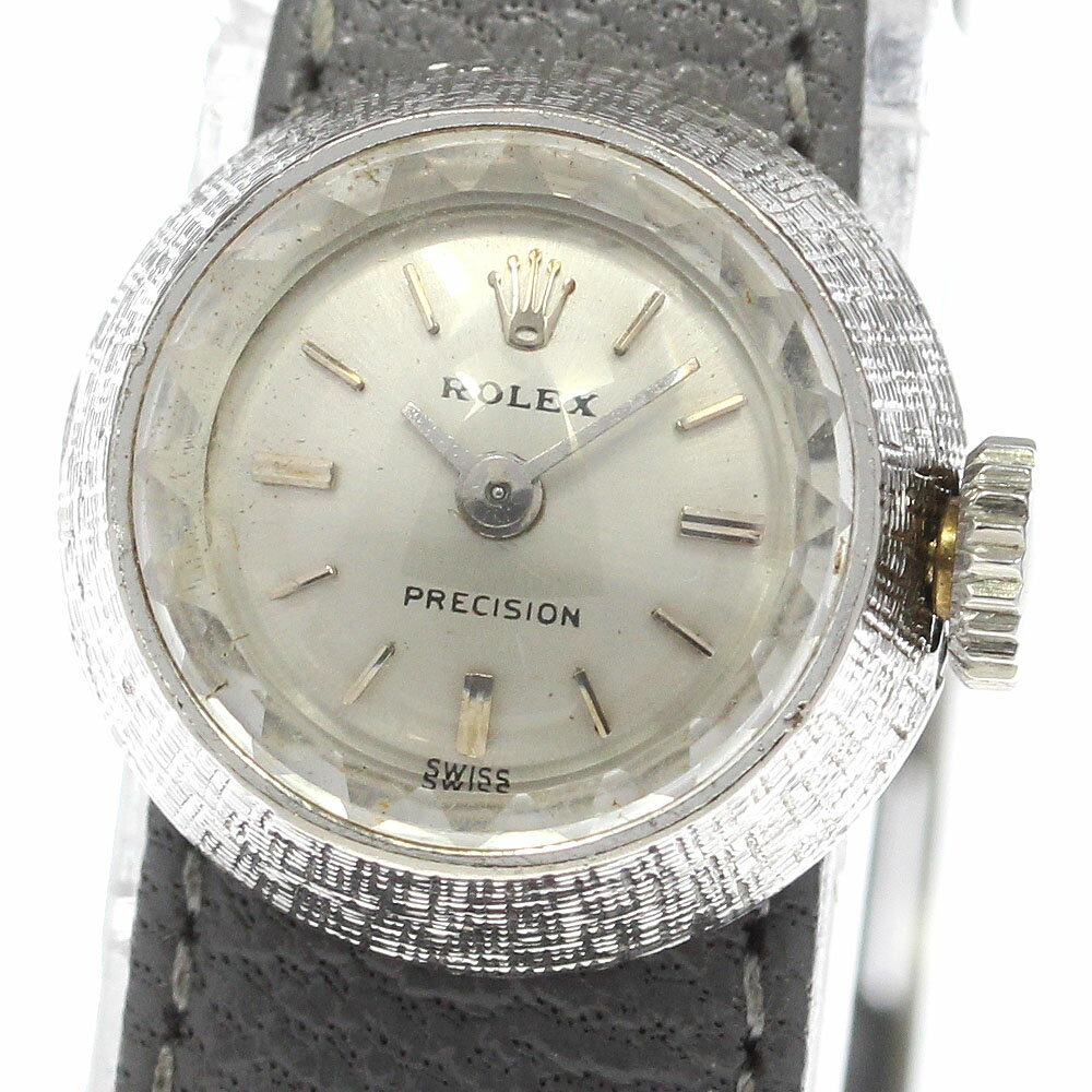 ジャンク ロレックス ROLEX 2025 カメレオン Cal.1400 K18WG 手巻き レディース _780082【中古】