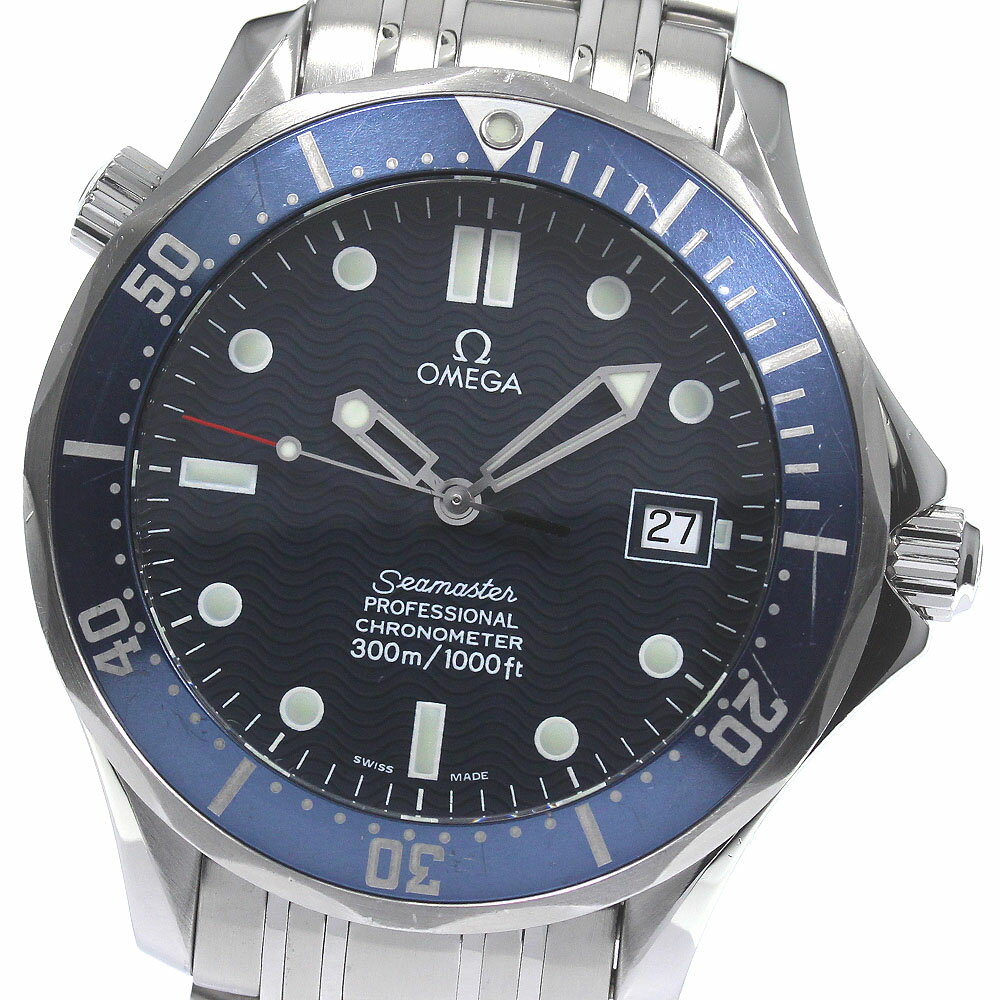 オメガ OMEGA 2531.80 シーマスター300 デイト 自動巻き メンズ 保証書付き_782697【中古】