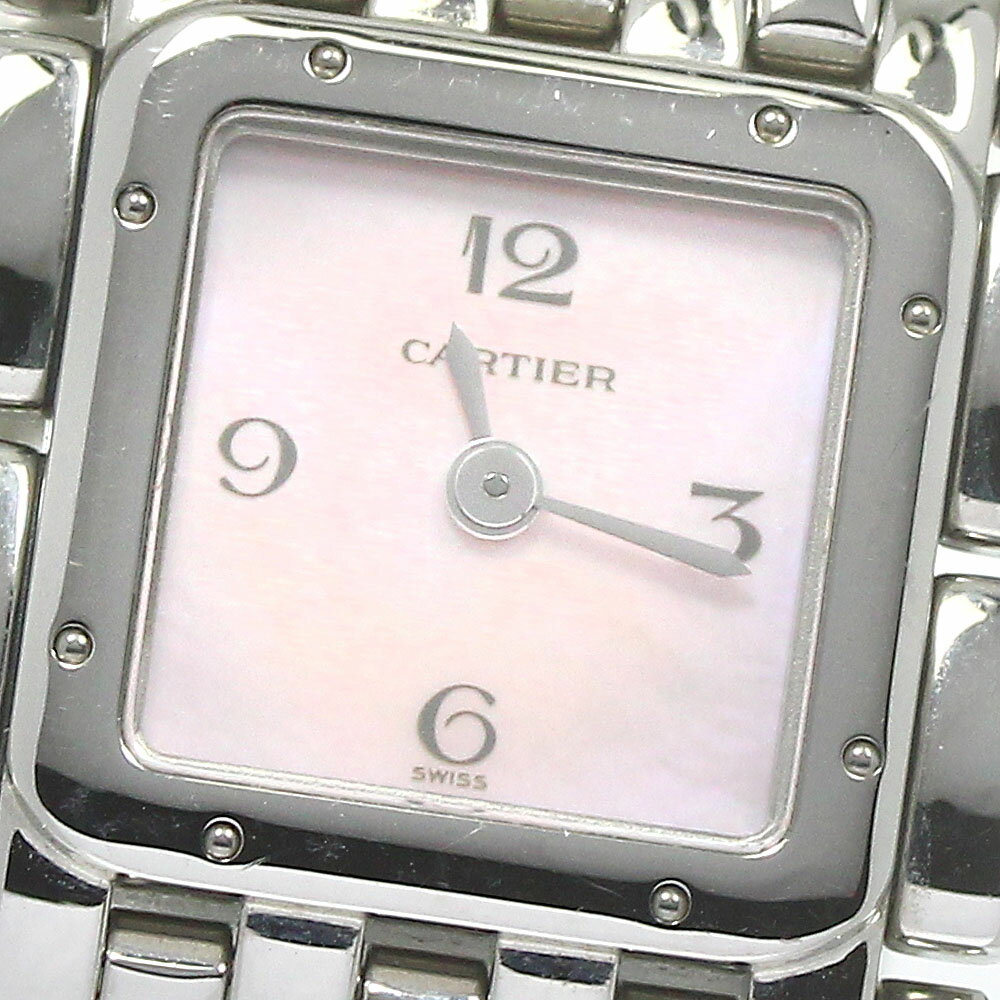 ジャンク カルティエ CARTIER W61003T9 パンテール リュバン クォーツ レディース 保証書付き_781885【中古】