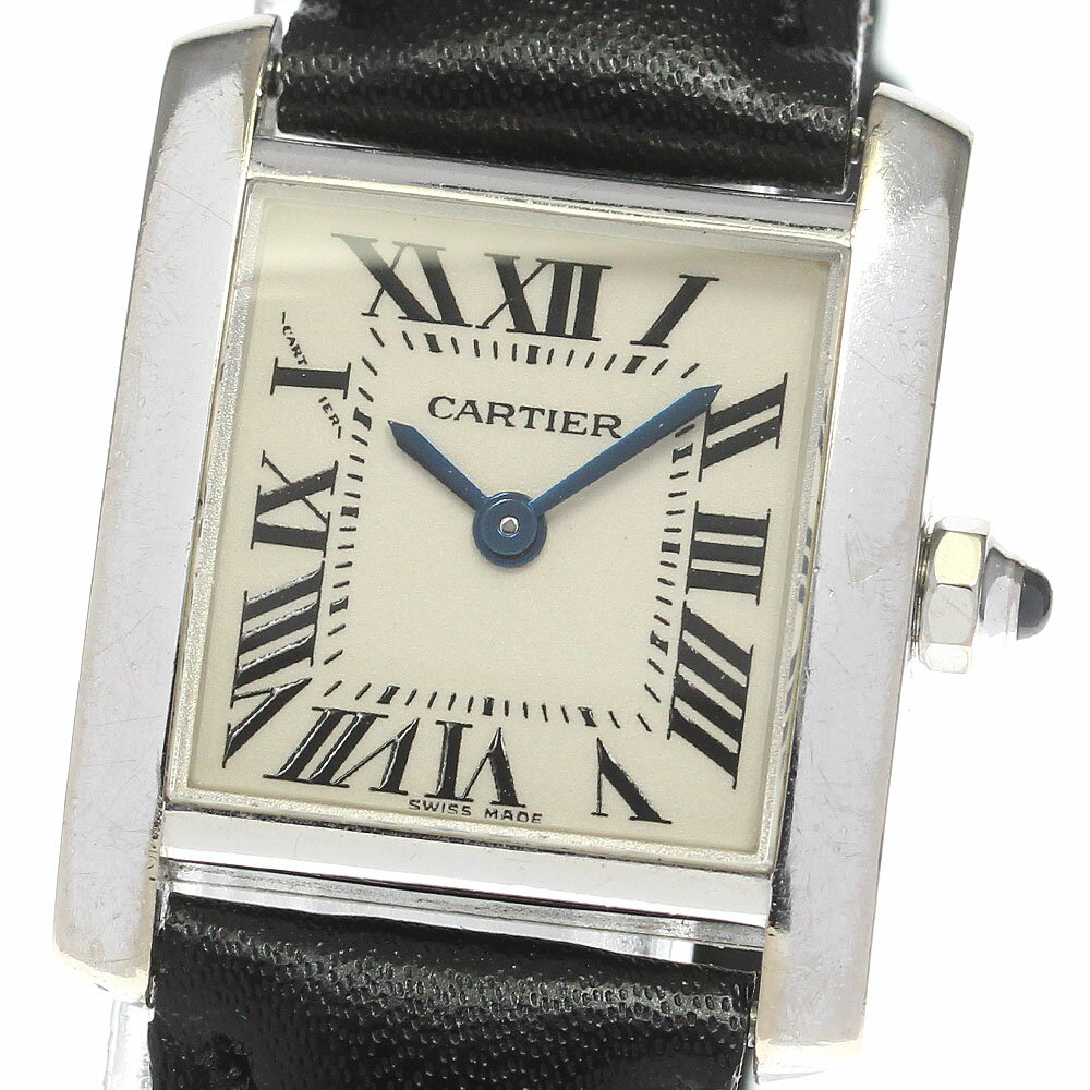 カルティエ CARTIER W5001256 タンクフランセーズSM K18WG クォーツ レディース 保証書付き_775995【中古】