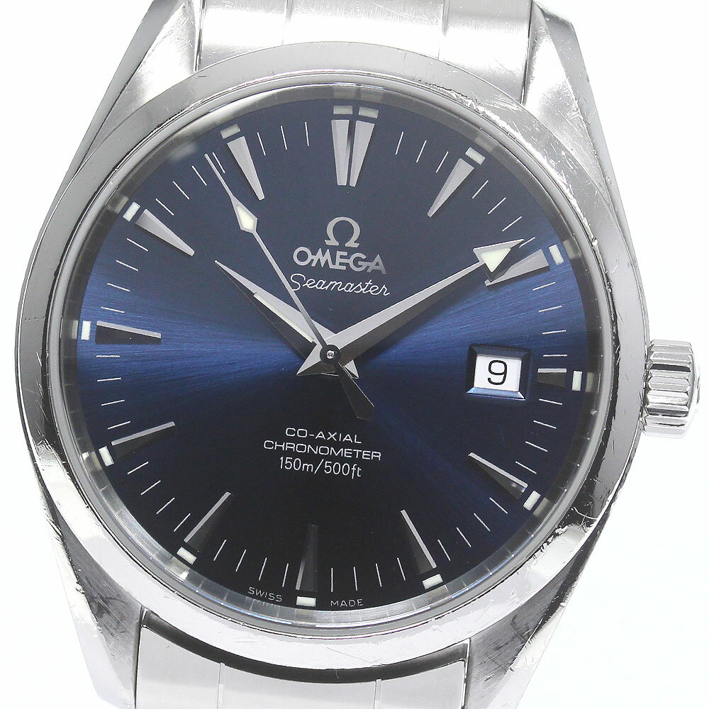 ベルト訳あり オメガ OMEGA 2503.80 シーマスター アクアテラ デイト 自動巻き メンズ _784196【中古】