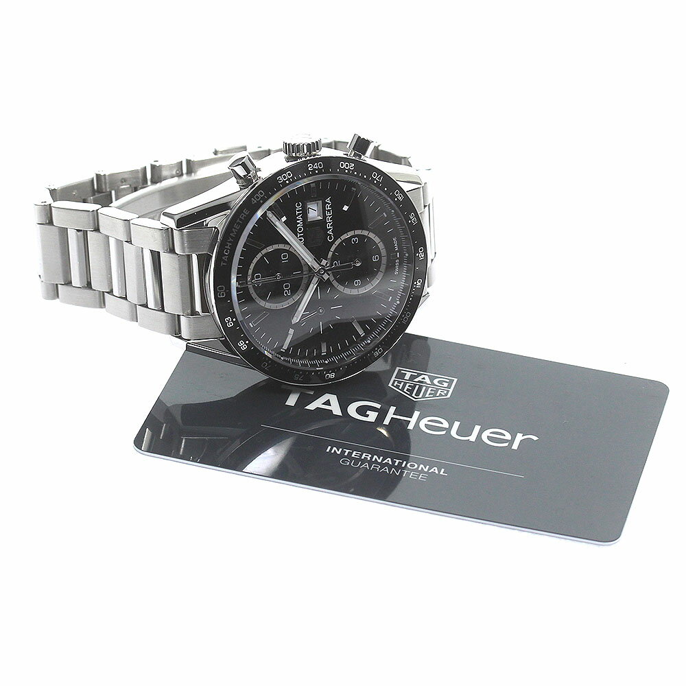 タグホイヤー TAG HEUER CV201AL.BA0723 カレラ クロノグラフ 自動巻き メンズ 良品 保証書付き_790931【ev10】【中古】