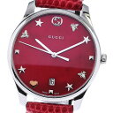 グッチ GUCCI 126.4/YA126584 Gタイムレス デイト クォーツ レディース _790961【中古】