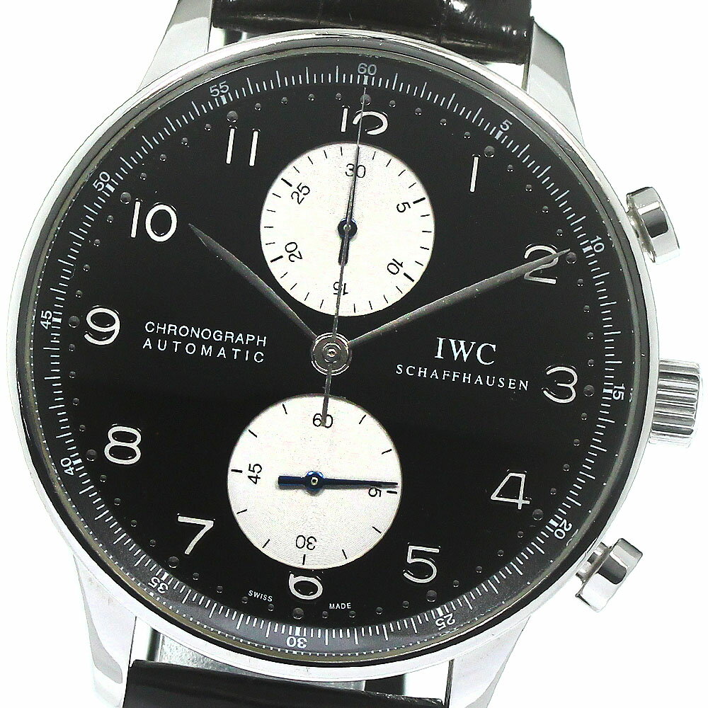 IWC SCHAFFHAUSEN IW371404 ポルトギーゼ クロノグラフ 自動巻き メンズ _791015【中古】