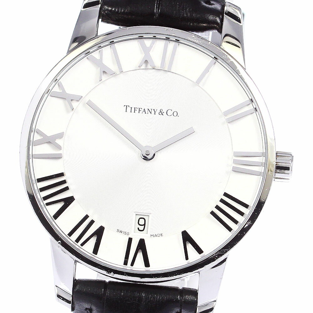 ティファニー TIFFANY&Co. Z1800.11.10A21A52A アトラスドーム デイト クォーツ メンズ 保証書付き_791564【中古】